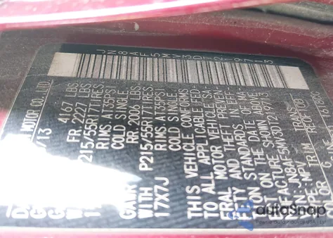 2013 Nissan Juke S from USA, damaged, VIN JN8AF5MV3DT219713